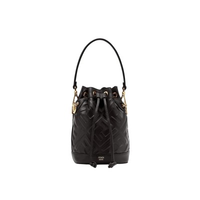 FENDI MON TRESOR LEATHER BLACK 8BS093ANWTF0KUR (18*14*12cm)